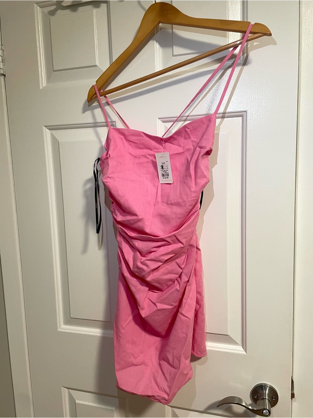 Forever 21 Pink Ruched Mini Dress